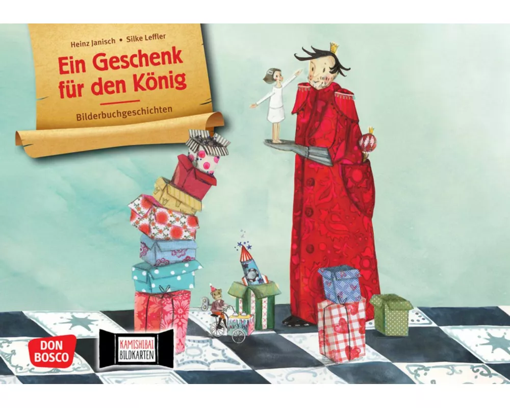 Ein Geschenk für den König. Kamishibai Bildkartenset