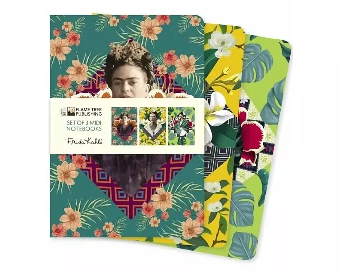 Frida Kahlo Set of 3 Midi Notebooks