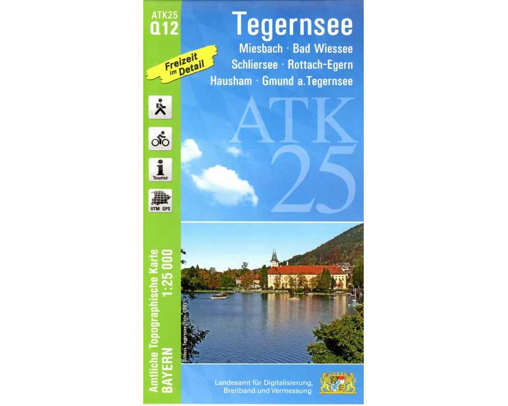 ATK25-Q12 Tegernsee (Amtliche Topographische Karte 1:25000)