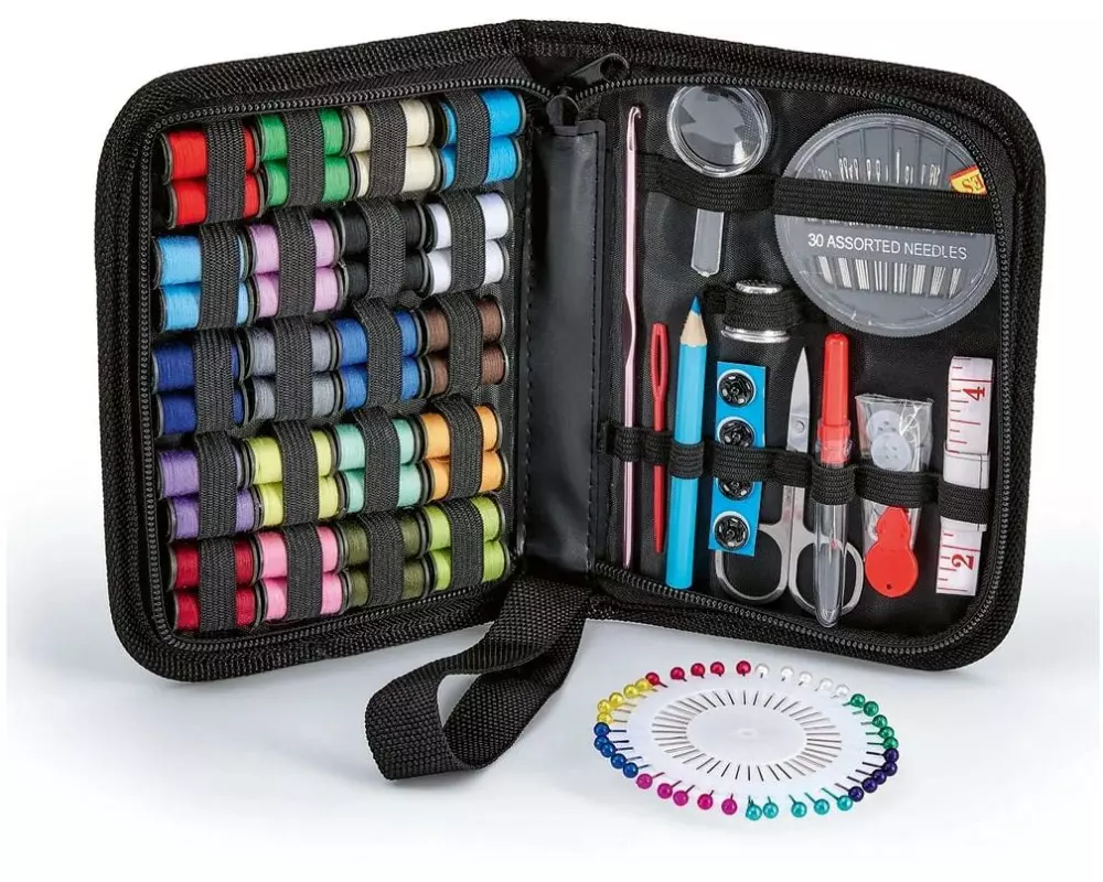 EASYmaxx EASYmaxx Näh-Set schwarz 129-tlg. mit Etui Mehrfarbig