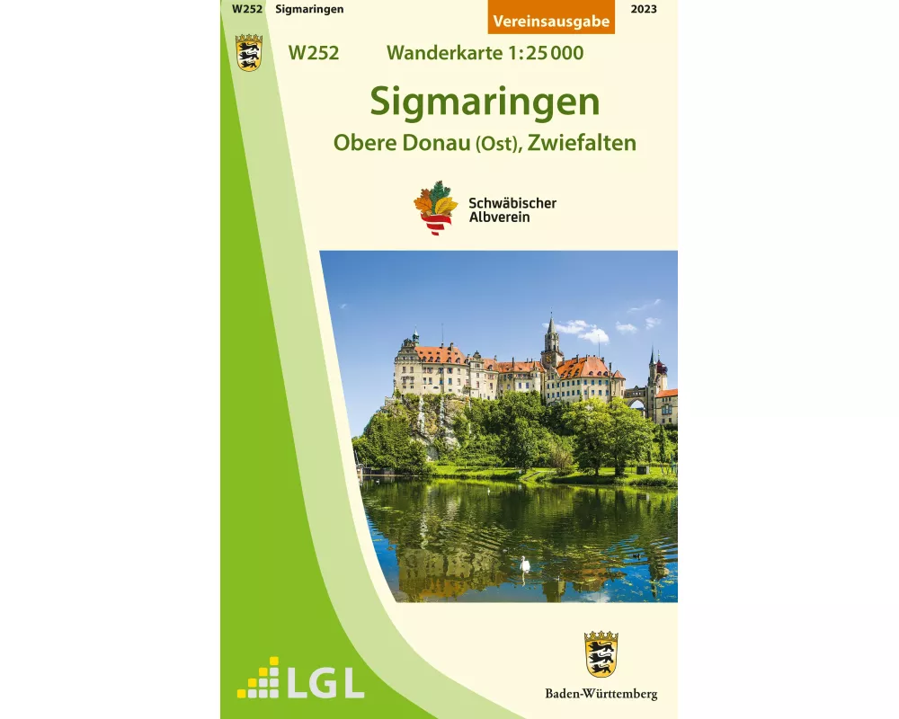 Sigmaringen - Obere Donau (Ost), Zwiefalten. Wanderkarte 1:25.000