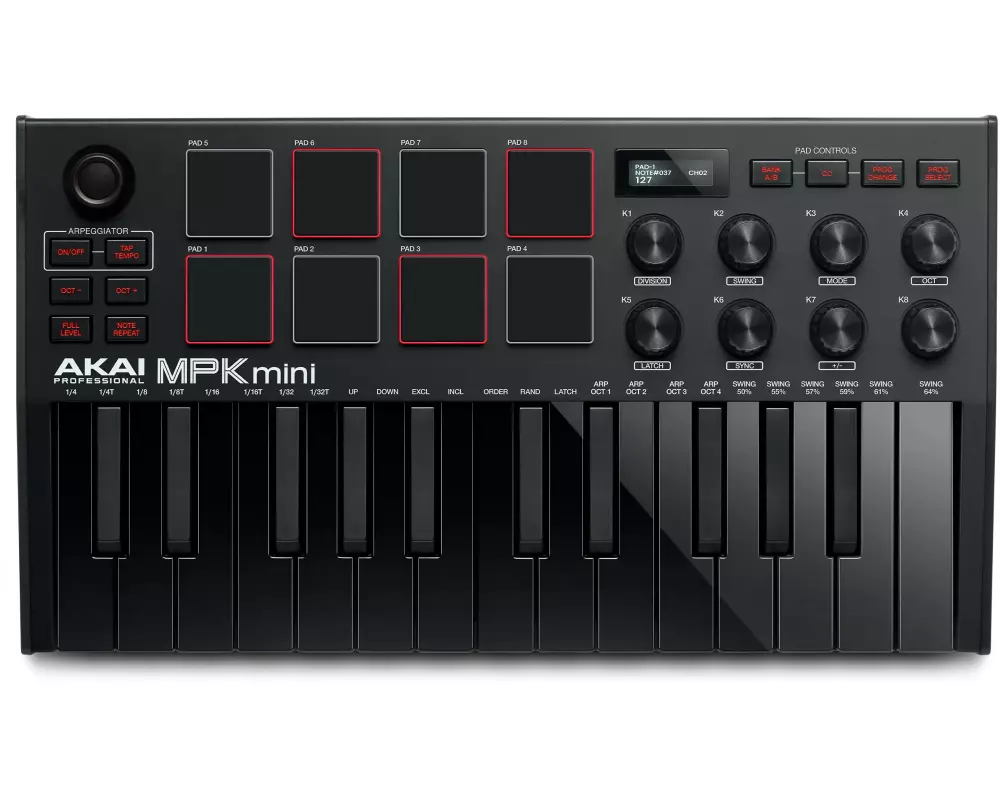 Akai Keyboard Controller MPK Mini MK3 Black