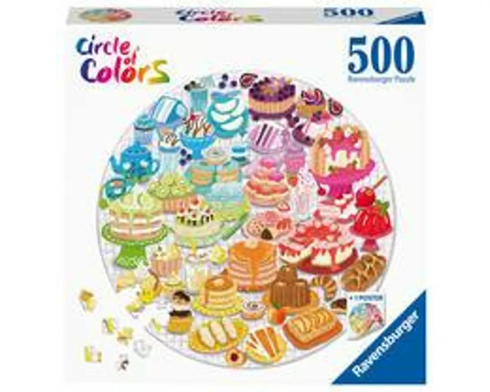 Erwachsenenpuzzle 500 Teile - Circle of Colors - Desserts & Gebäck