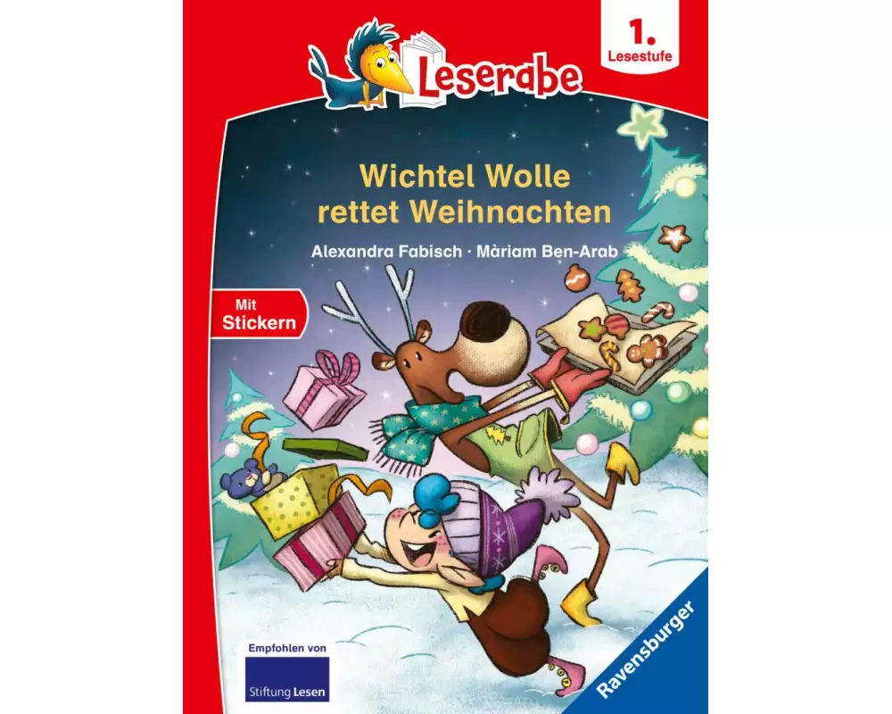 Leserabe 1. Lesestufe - Wichtel Wolle rettet Weihnachten