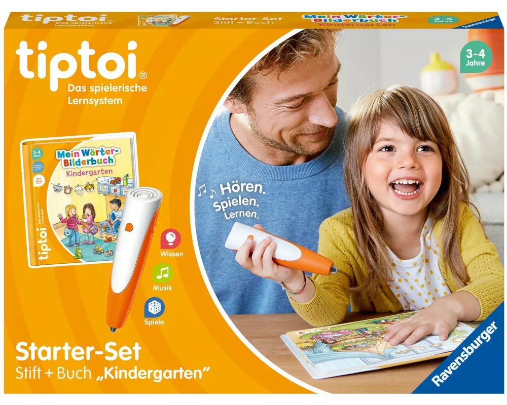 tiptoi Starter-Set: Stift und Wörter-Bilderbuch Kindergarten - ab 3 Jahre