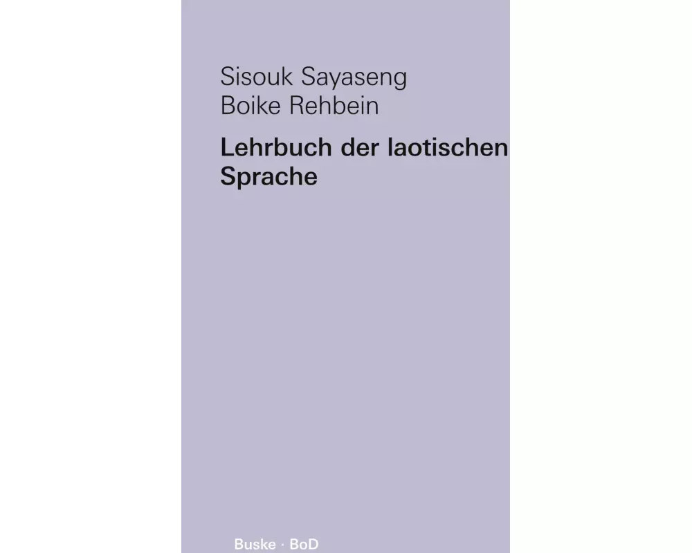 Lehrbuch der laotischen Sprache