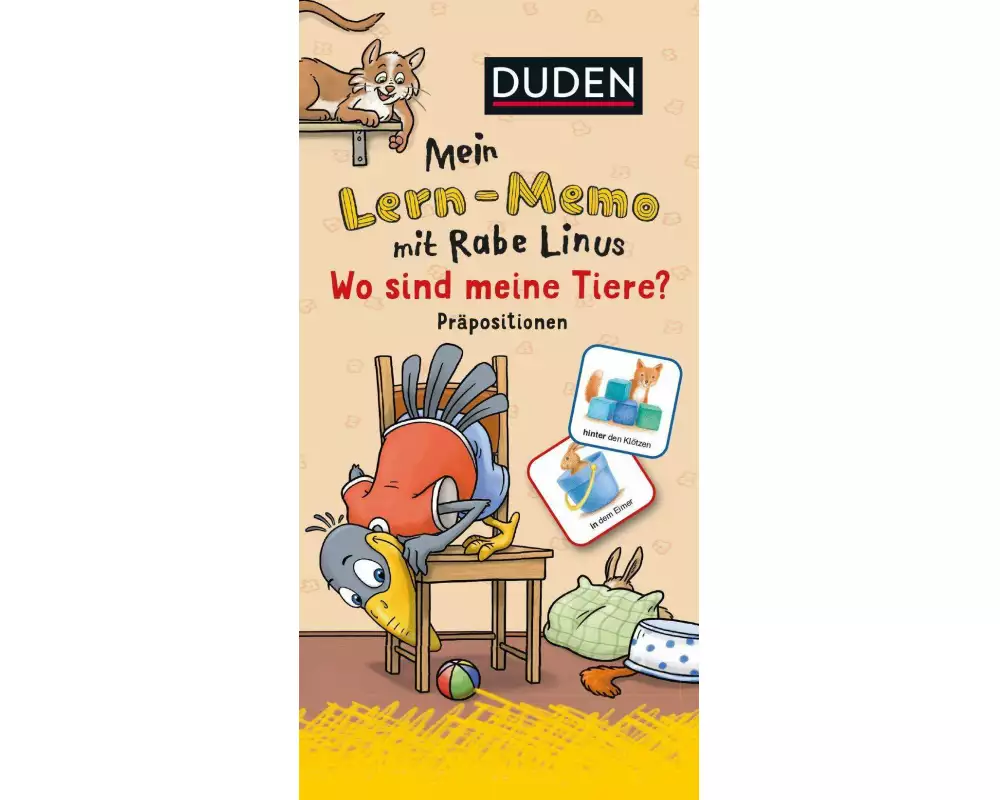Mein Lern-Memo mit Rabe Linus - Wo sind meine Tiere? VE/3
