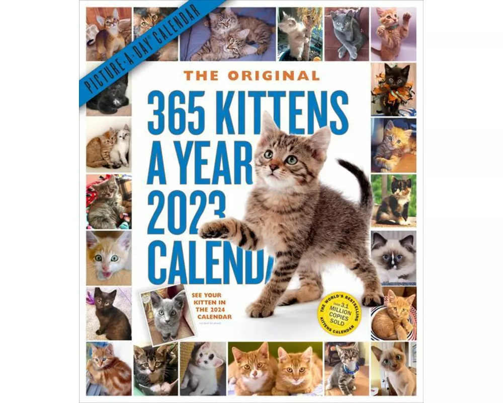 365 Kittens-A-Year Picture-A-Day Wall Calendar 2023