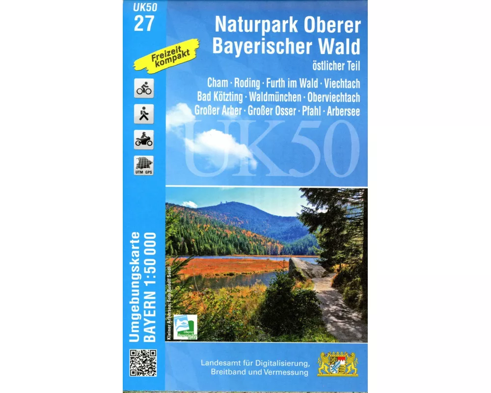UK50-27 Naturpark Oberer Bayerischer Wald - östlicher Teil