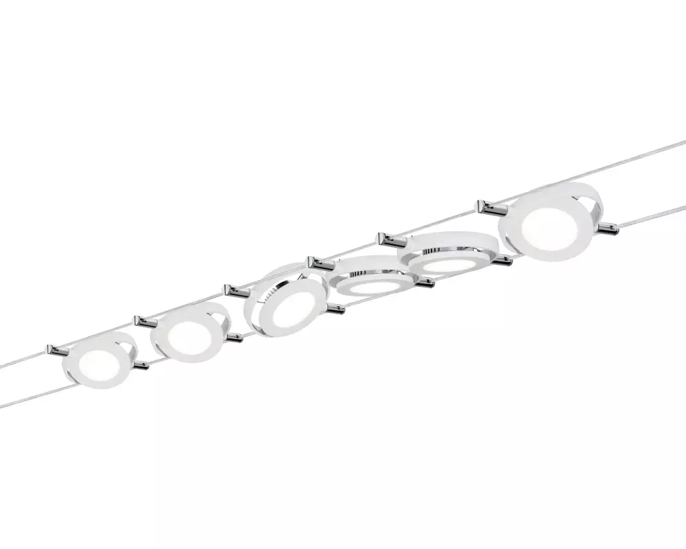 Paulmann LED Seilsystem RoundMac Basisset 6 x 200 lm