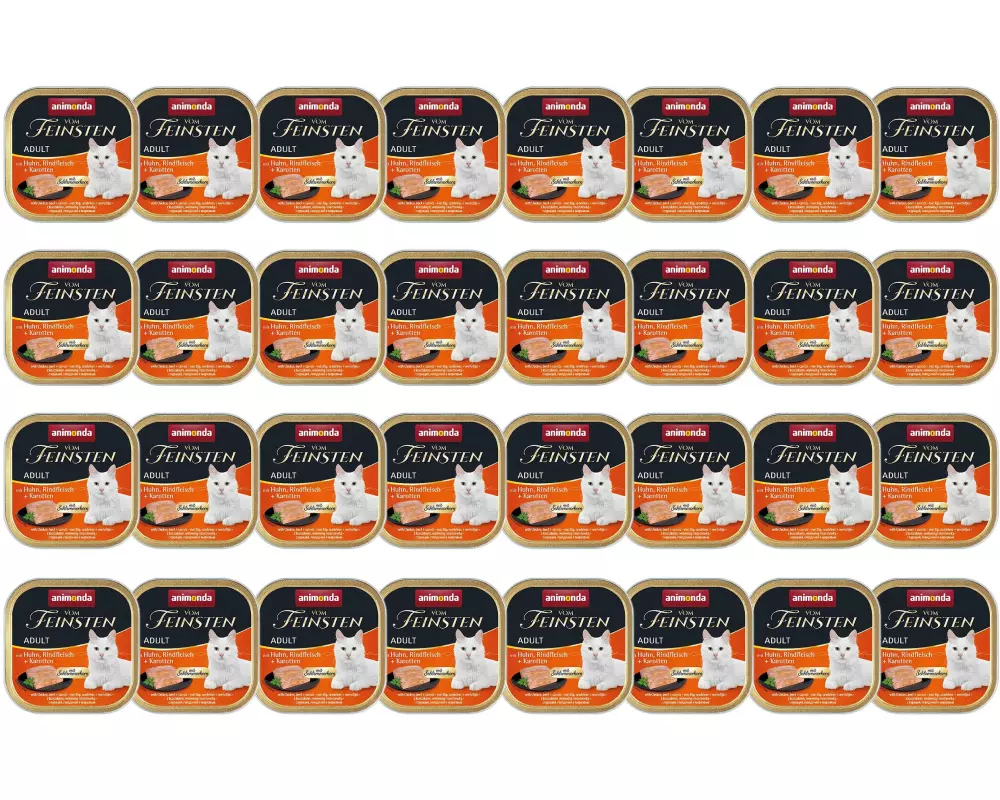 animonda Nassfutter Vom Feinsten Schlemmerkern Huhn/Rind 32 x 100g