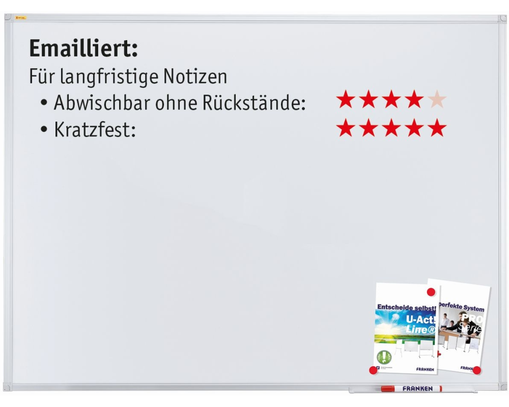 FRANKEN Whiteboard 90x180cm SC3207 X-tra!Line emailliert