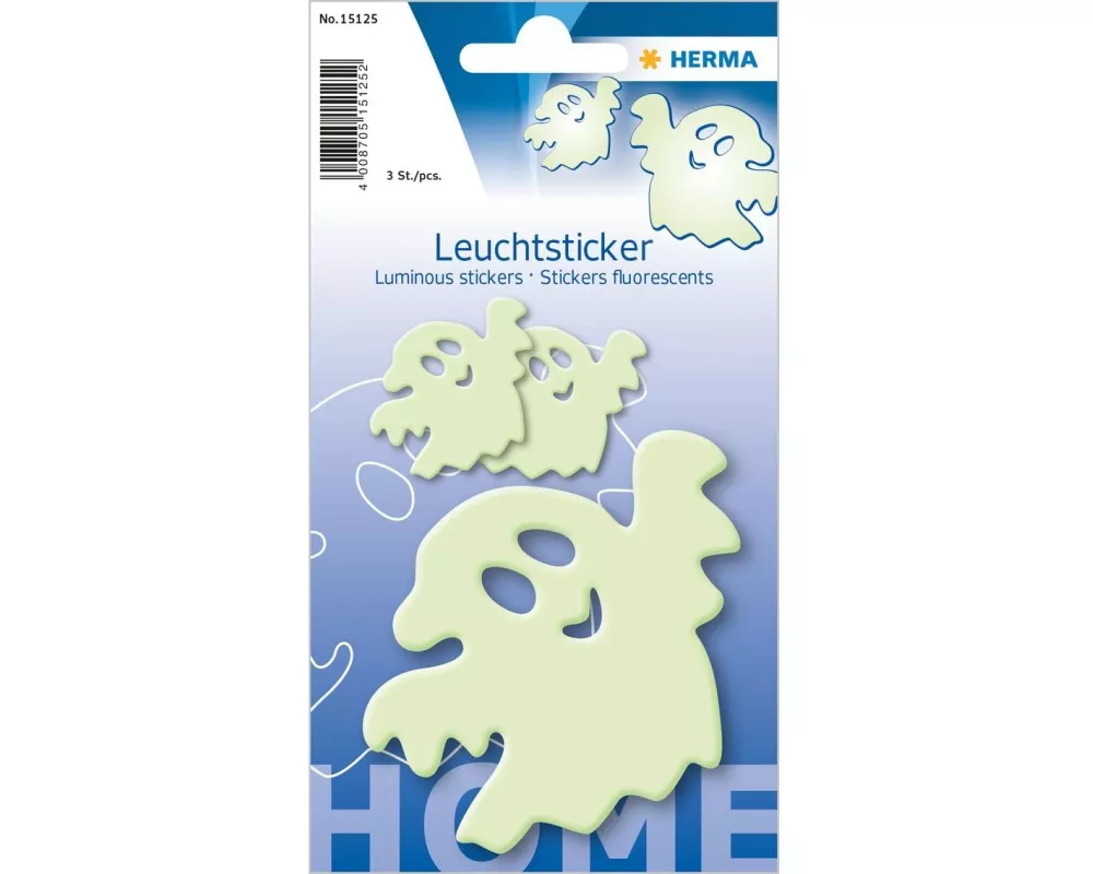 Herma Stickers Motivsticker Gespenst, Nachtleuchtend