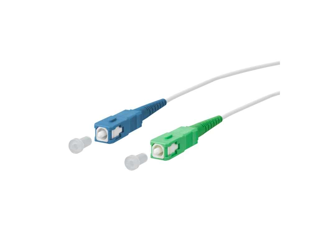 METZ CONNECT OpDAT Patchkabel, SC-S/SC-S APC OS2, 0,5 m