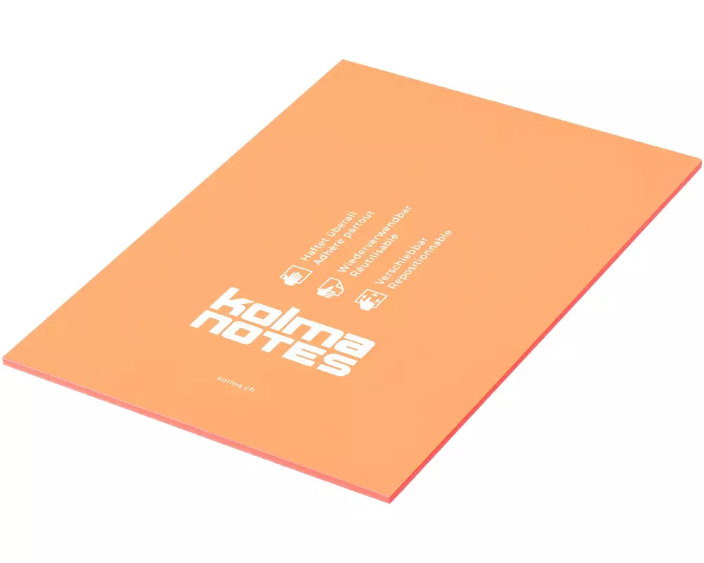 Kolma Notizzettel NOTES A5 Orange, 50 Blatt