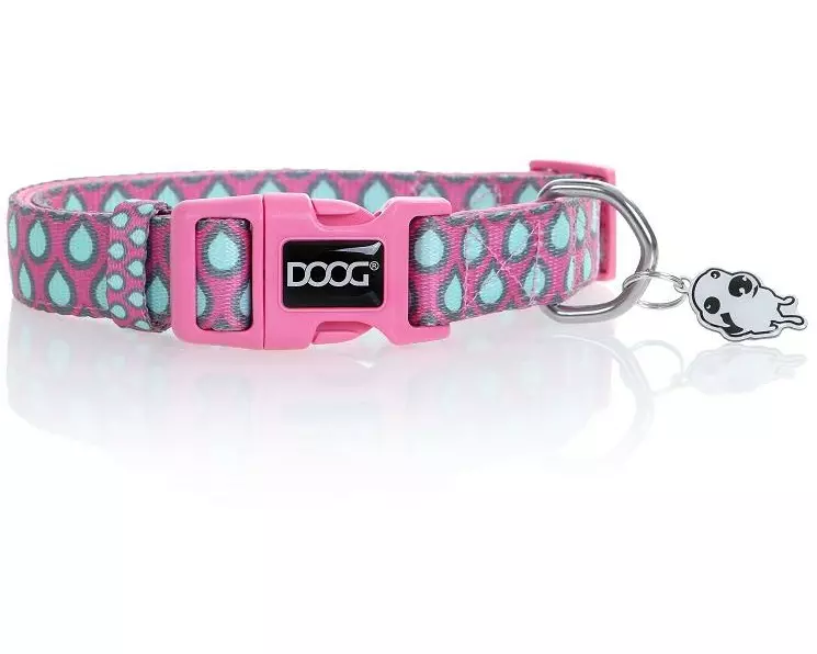 Doog Halsband Luna M Pink / Tear Drop