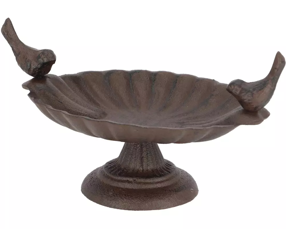 Esschert Design Vogeltränke mit Fuss, 2 Vögel