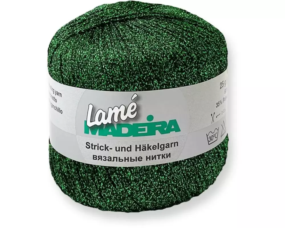 Madeira Häkel- und Strickgarn Lamé 25 g, 175 m, Grün