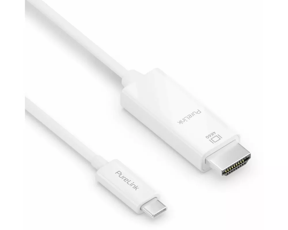 PureLink Kabel IS2200-020 USB Type-C - HDMI, 2 m, Weiss