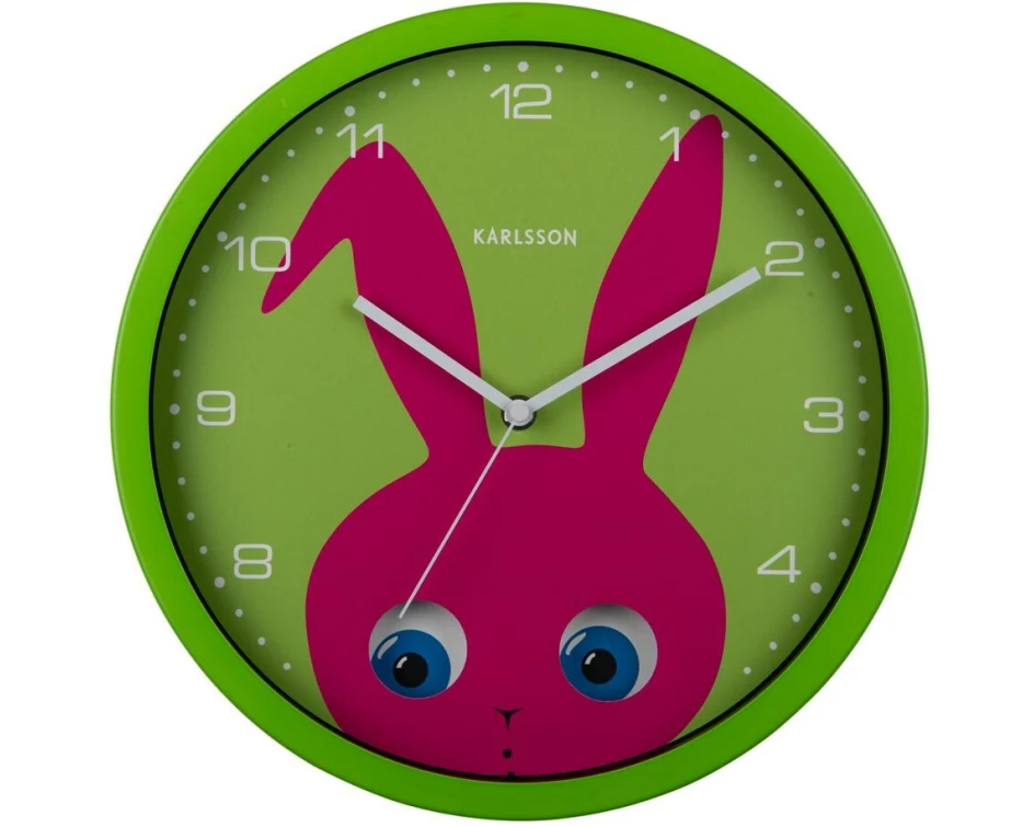 KARLSSON Wanduhr Marienkäfer Ø 30.8 cm, Dunkelgrün