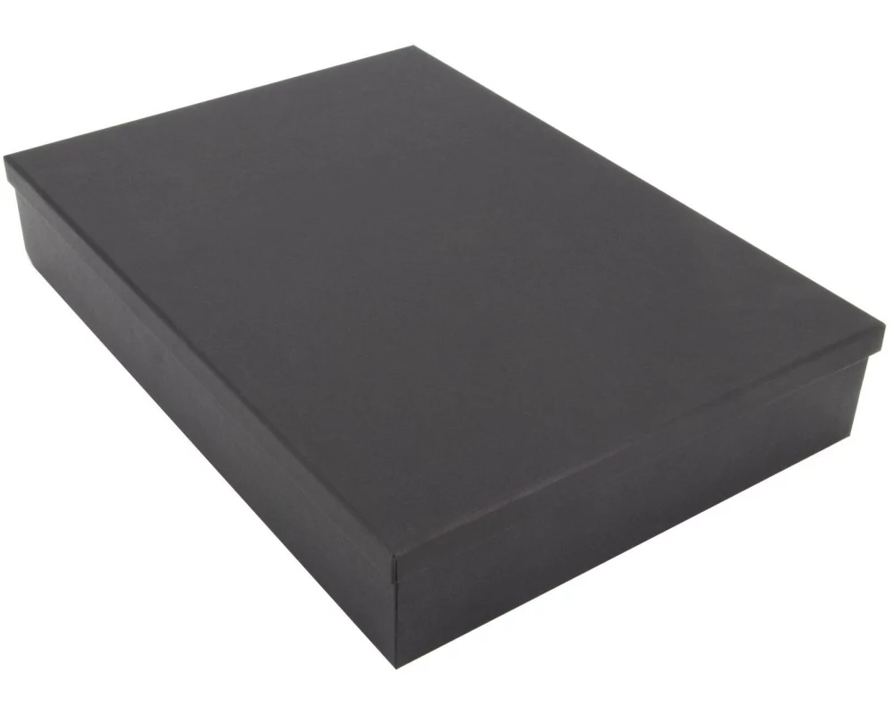Glorex Glorex Geschenkbox schwarz 1 Stück, Schwarz