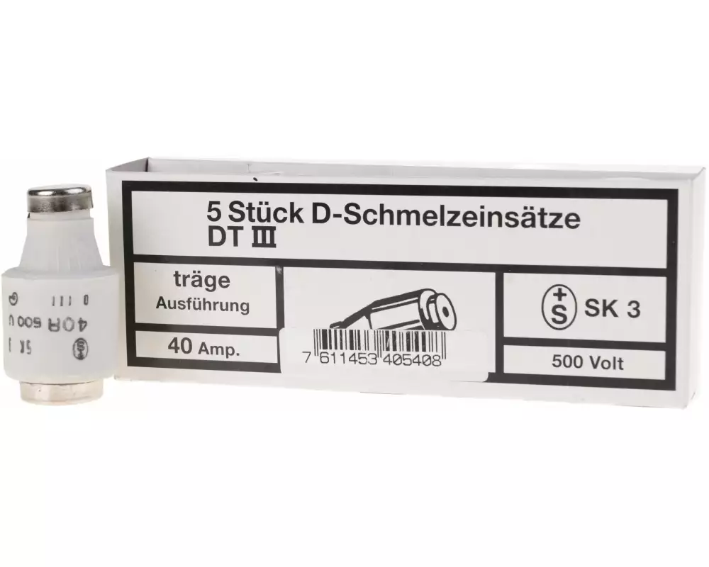 Elektromaterial Sicherungseinsatz DIII 40A