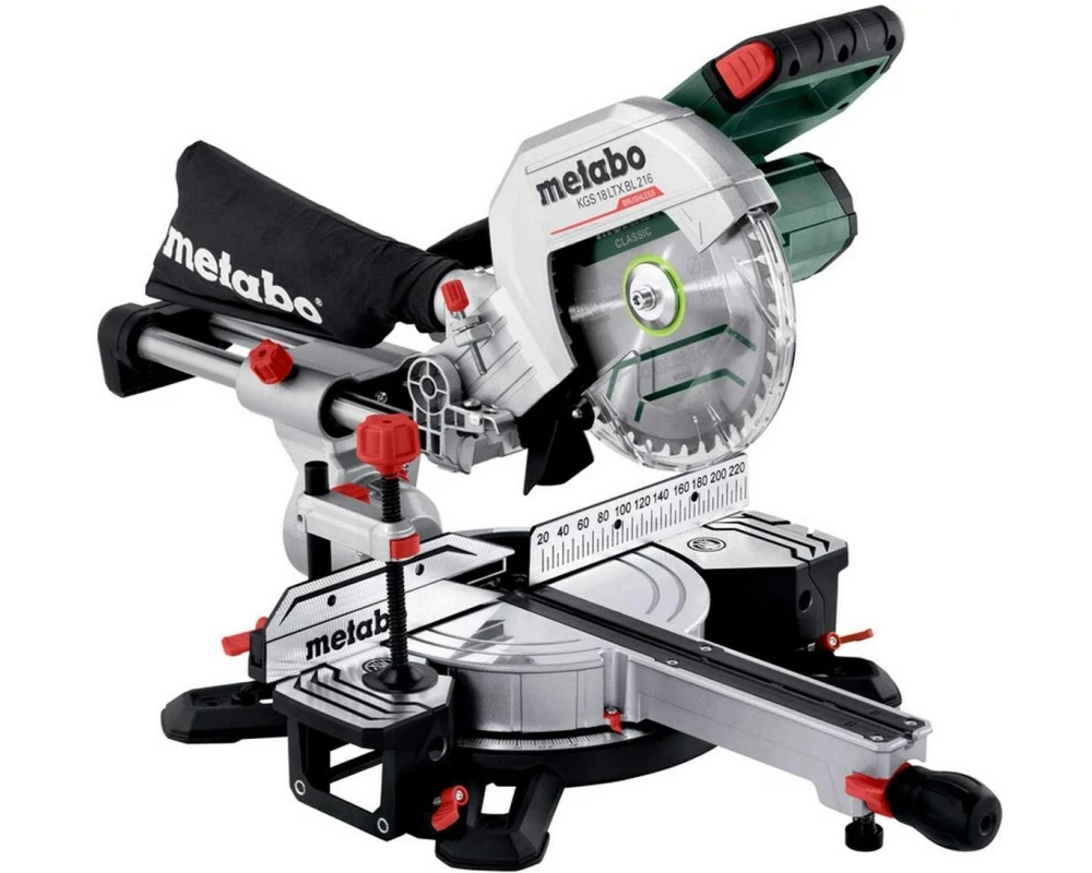 Metabo Akku-Kapp- und Gehrungssäge KGS 18 LTX BL 216, Solo