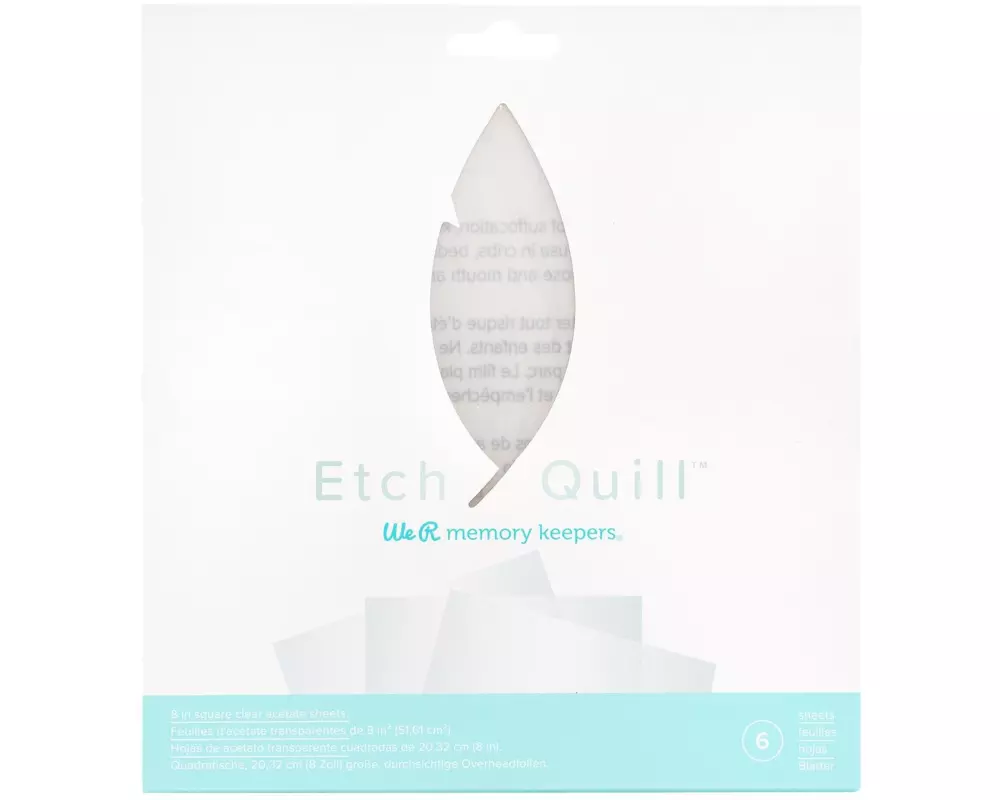 We R Memory Keepers Kunststoffform Etch Quill 6 Stück