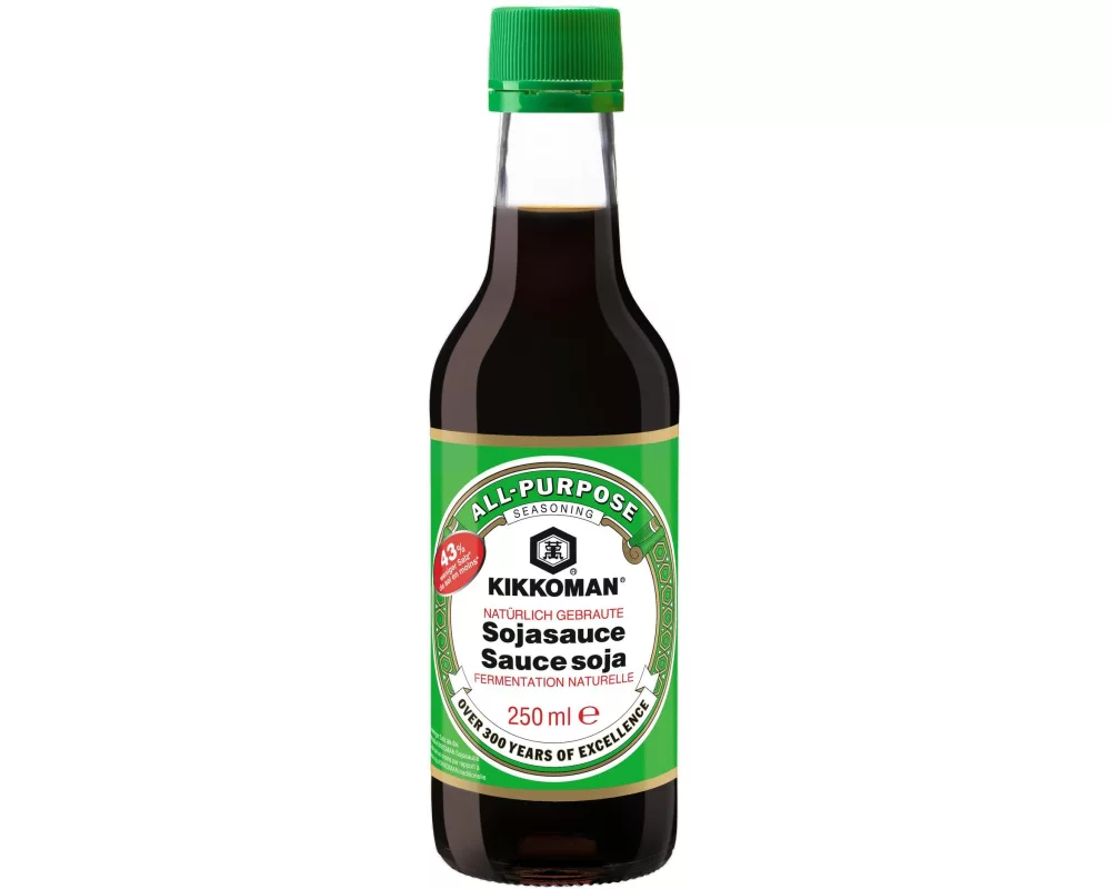 Kikkoman Soja Sauce mit 43% weniger Salz 250 ml