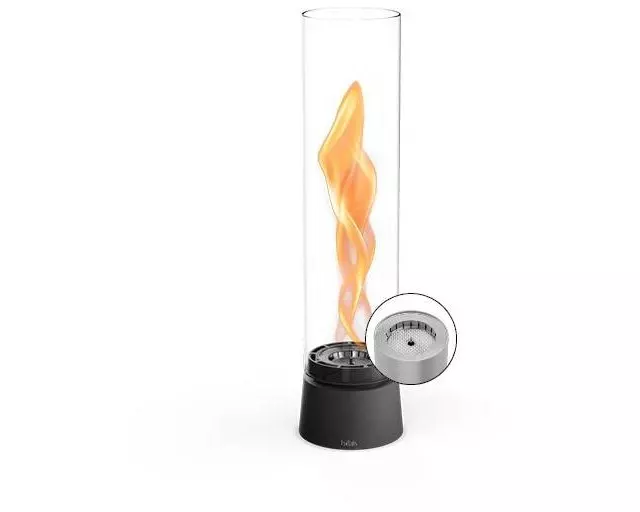 Höfats Tischfeuer Spin air 900 Mattschwarz