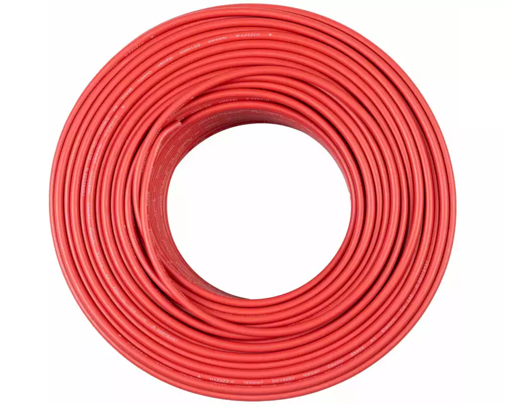 FURBER.power Solarkabel 4 mm² Rolle 100 m, Rot
