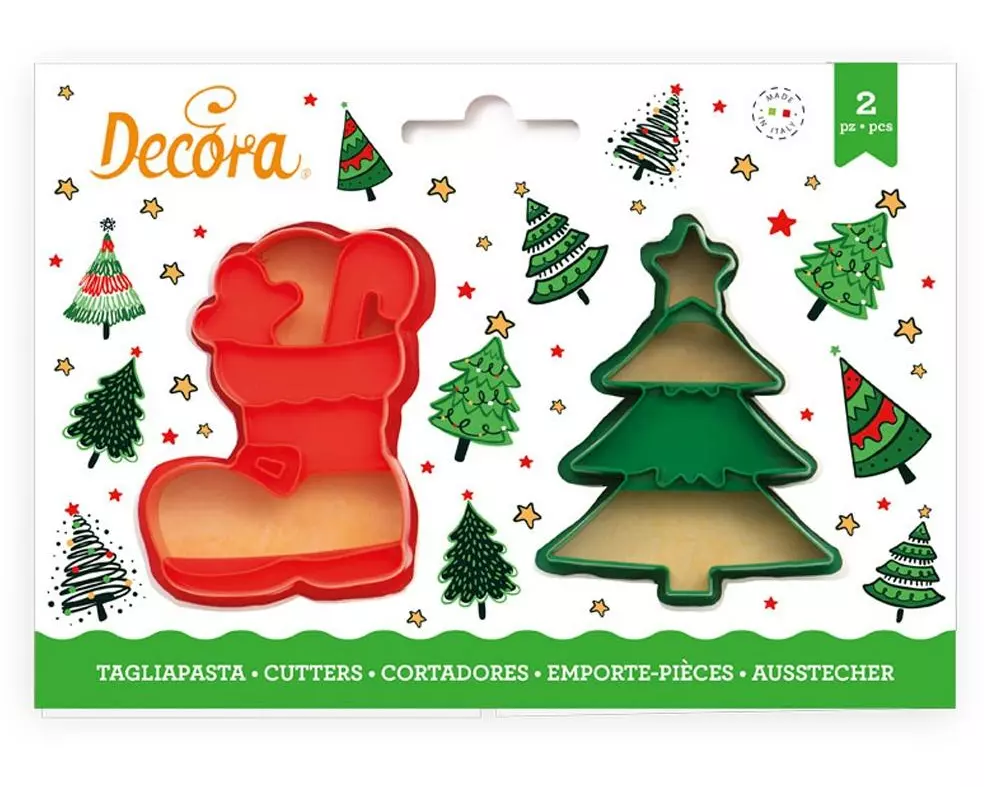 Decora Guetzli-Ausstecher Tannenbaum und Stiefel