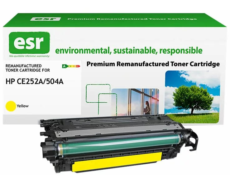 ESR Toner cartridge compatible with HP CE252A/Canon 2641B002 yellow remanufactured 7.000 pages