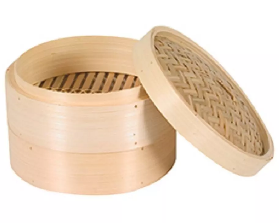 Nouvel Bambussteamer mit Deckel, 18 x 18 x 17 cm