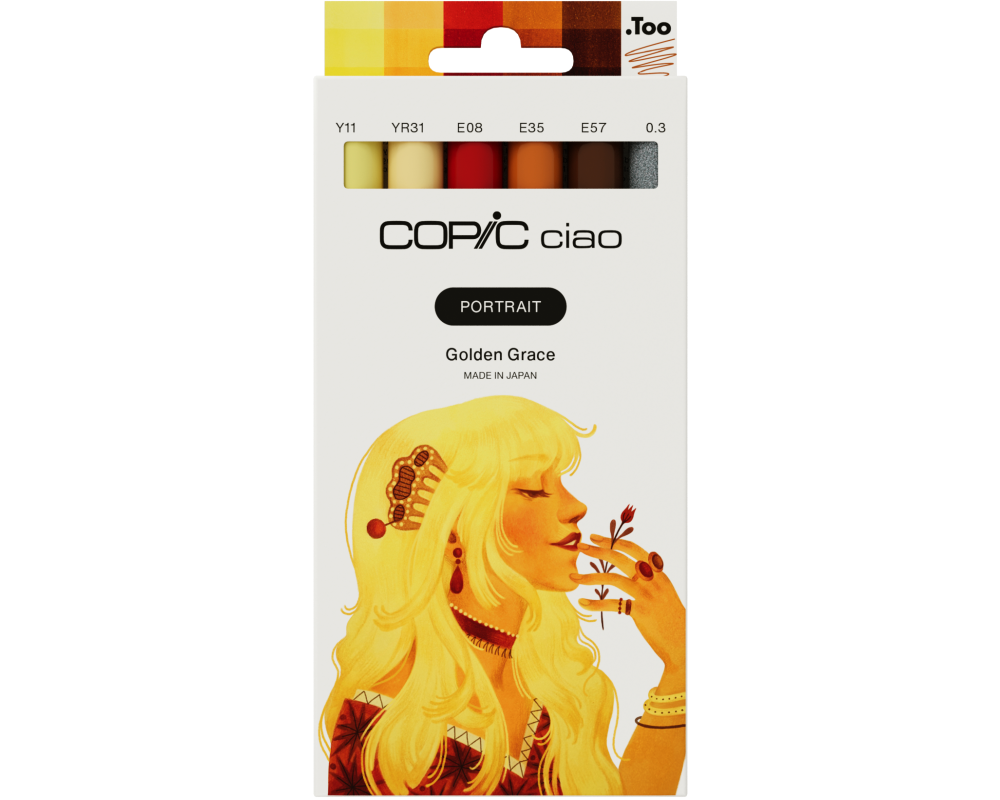 COPIC Marker Ciao Portrait Set 22075583 Golden Grace 6 Stück