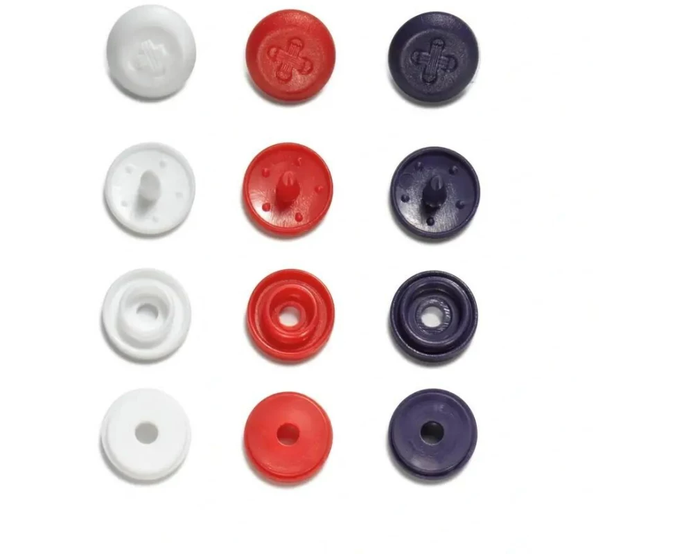 Prym Druckknöpfe Color Snaps Mehrfarbig, Ø 9 mm, 36 Stück