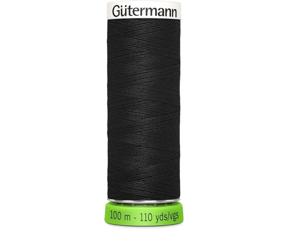 Gütermann Näh- und Stickgarn Allesnäher rPET 100 m Schwarz