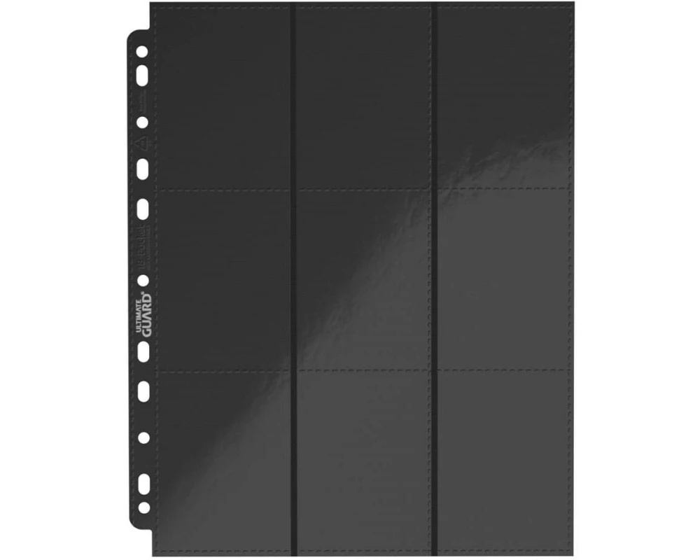 Ultimate Guard Kartenhülle 18-Pocket Pages Side-Loading, 10 Stück – Schwarz