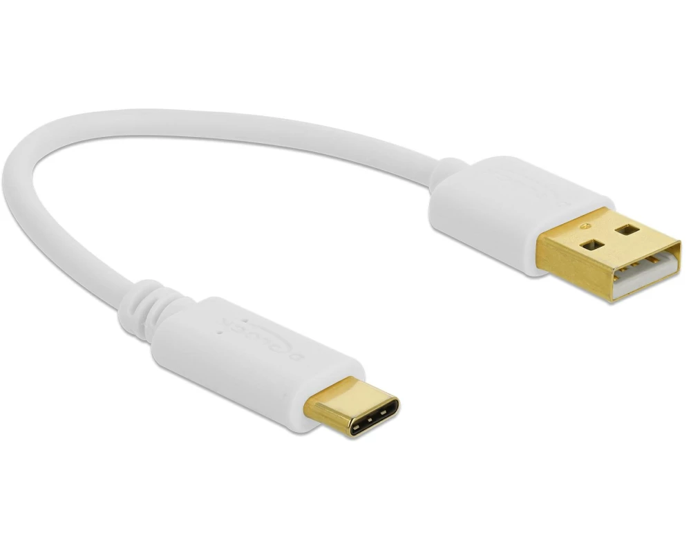 Delock USB-Ladekabel USB-A - USB-C 0.15 m
