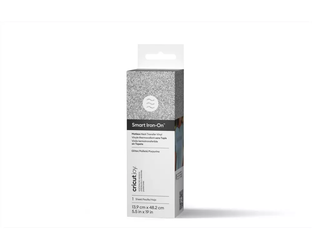 Cricut Aufbügelfolie Joy 13.9 cm x 48.2 cm Glitzer Silber