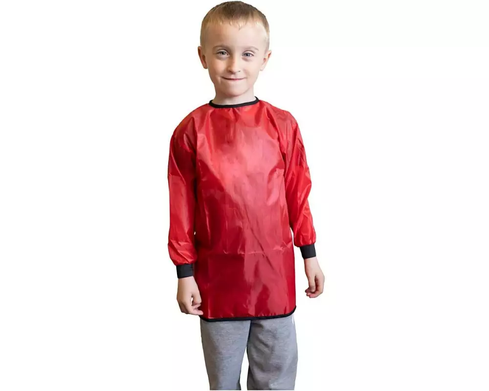 Creativ Company Malschürze für Kinder 55 cm, Rot, 10 Stück