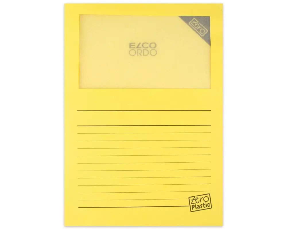 ELCO Sichthülle Zero Plastic Gelb, 100 Stück