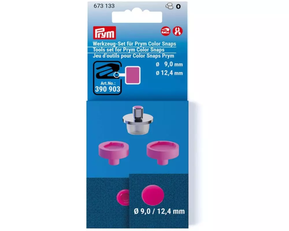 Prym Nähset 3 Stück, Silberfarbig, Fuchsia