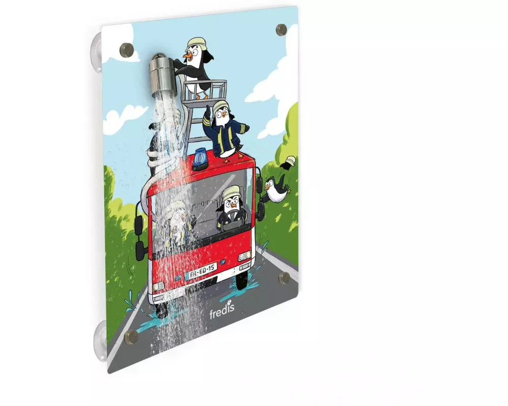 Fredis Kinderdusche Feuerwehr 40 x 30 cm