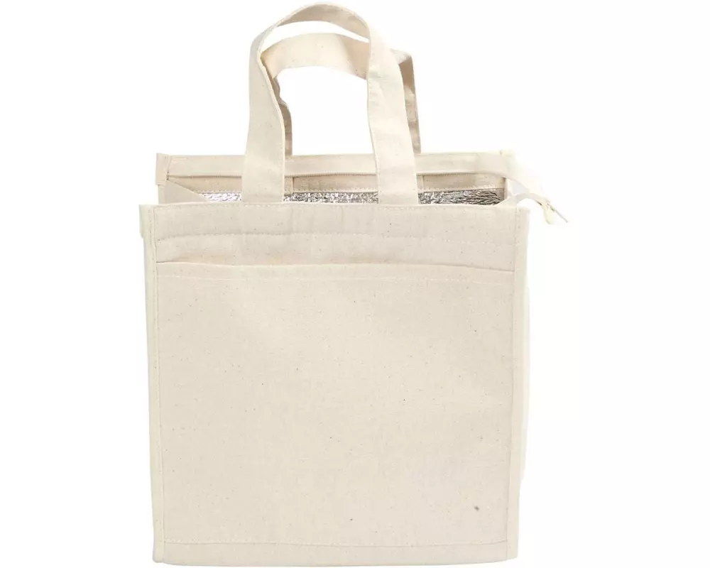 Creativ Company Kühltasche 25 x 24 x 12 cm Baumwolle, Beige