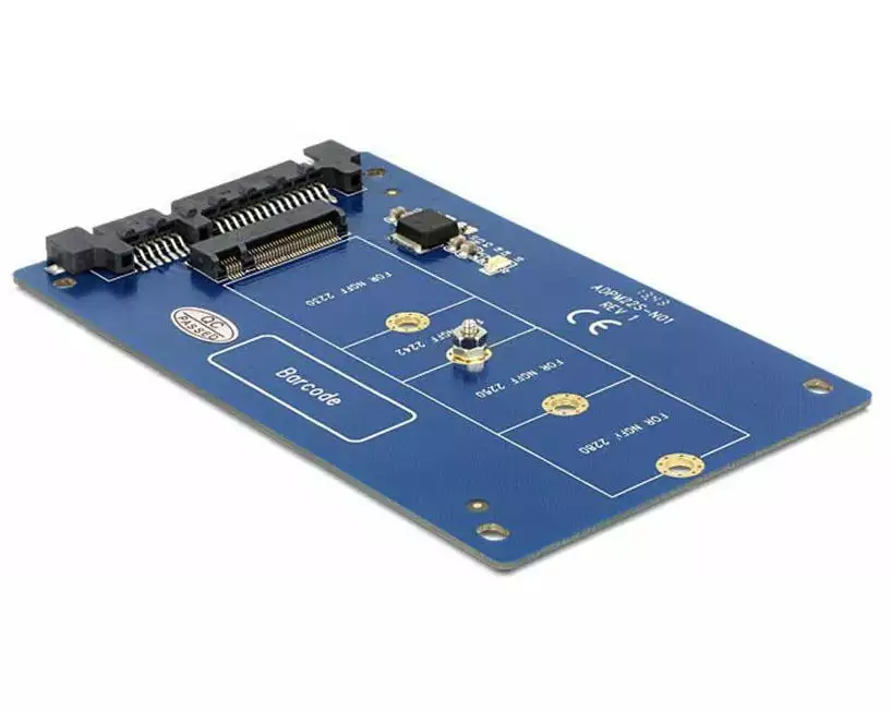 Delock 2.5"-Adapterplatine M.2 - SATA ohne Rahmen