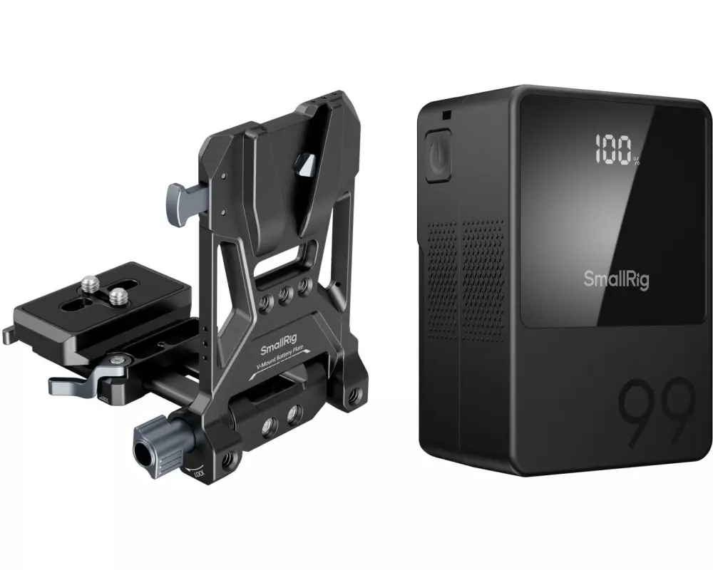 Smallrig Videokamera-Akku VB99 Mini Kit V-Mount Akkuplatte