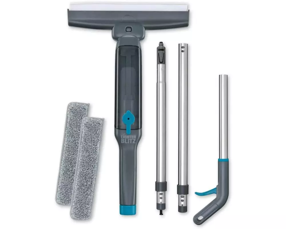 Lichterblitz Fensterreiniger manuell 3in1 Grau Blau
