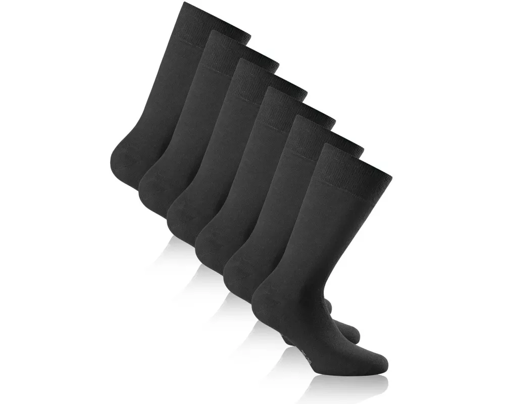 Rohner Socks Socken Cotton II Schwarz 3er-Pack