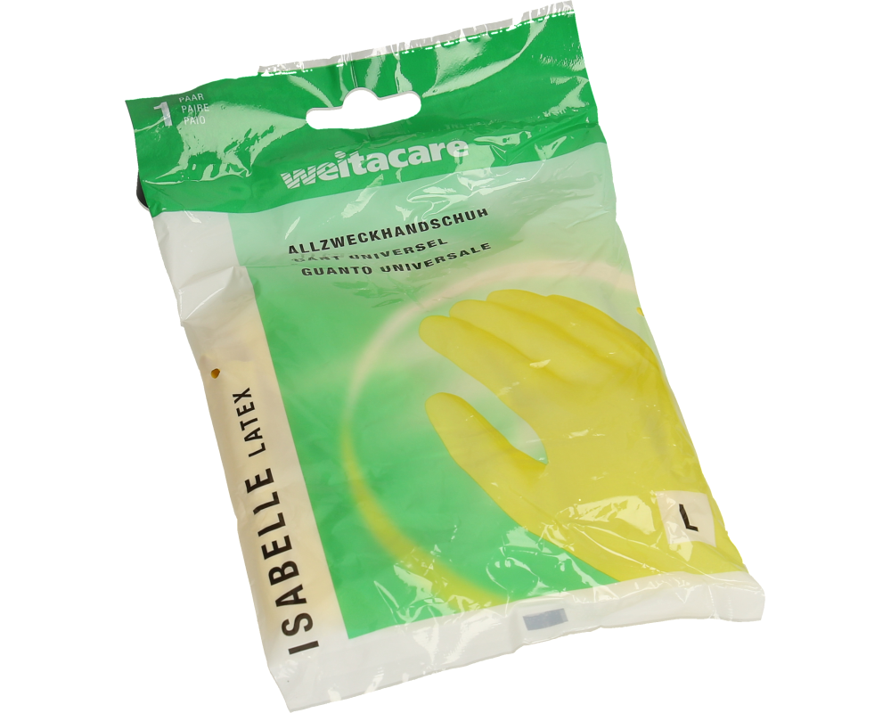 WEITA Allzweckhandschuh Latex Gr. L RF-1 / 262581 Isabelle, gelb 30cm/0.45mm